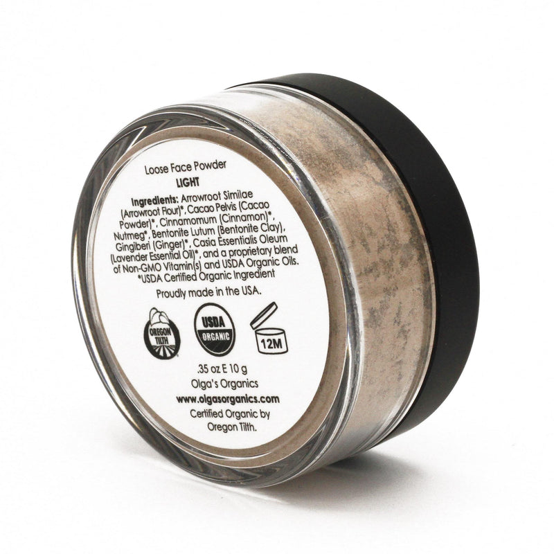 Organic Face Powder | Light - Olga's Organics